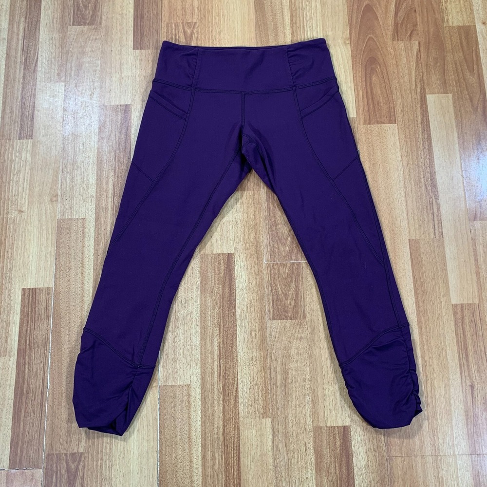 Lululemon Leggings Womens Size 6 Purple Workout Yoga Compression Pants